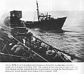 HMS Tartar crew board the weathership Lauenburg