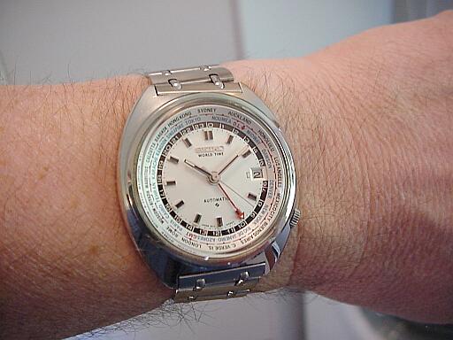 Seiko on wrist